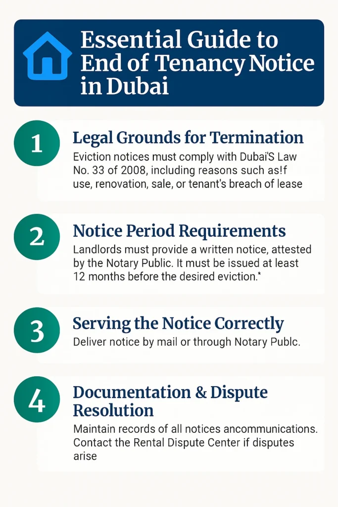 Essential Guide to End of Tenancy Notice in Dubai: Tips for Landlords and Tenants